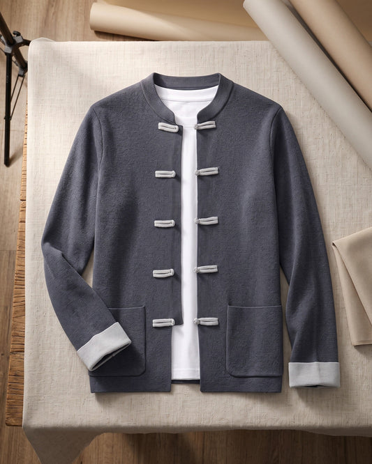 Xavier Cashmere Mandarin Jacket